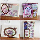 Butterfly & Floral Greeting Card Set of 4. Mixed Occasion Cards