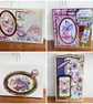 Butterfly & Floral Greeting Card Set of 4. Mixed Occasion Cards