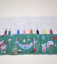 Cute Mice Fabric Pencil Roll includes 8 pencils - Image 1