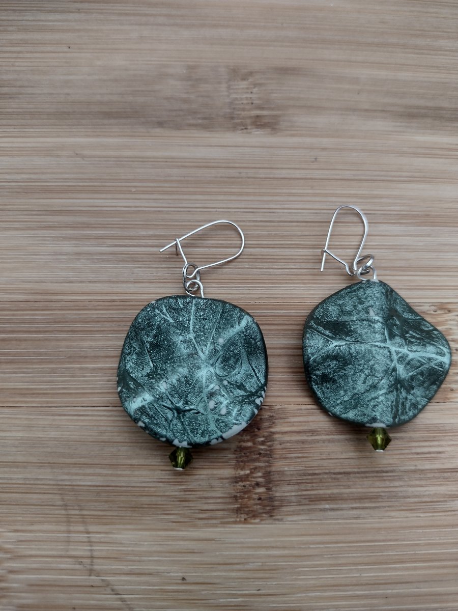 Green earrings