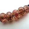 pink frit beads