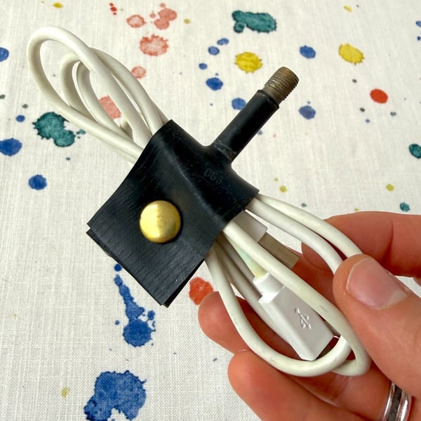 Inner Tube Cable Tidy with Valve - Residue Inside - Super Seconds