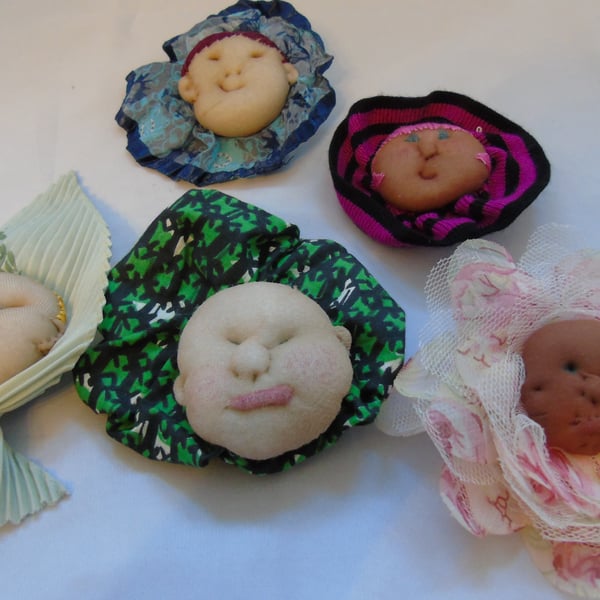 Flower Baby Brooches - Selection