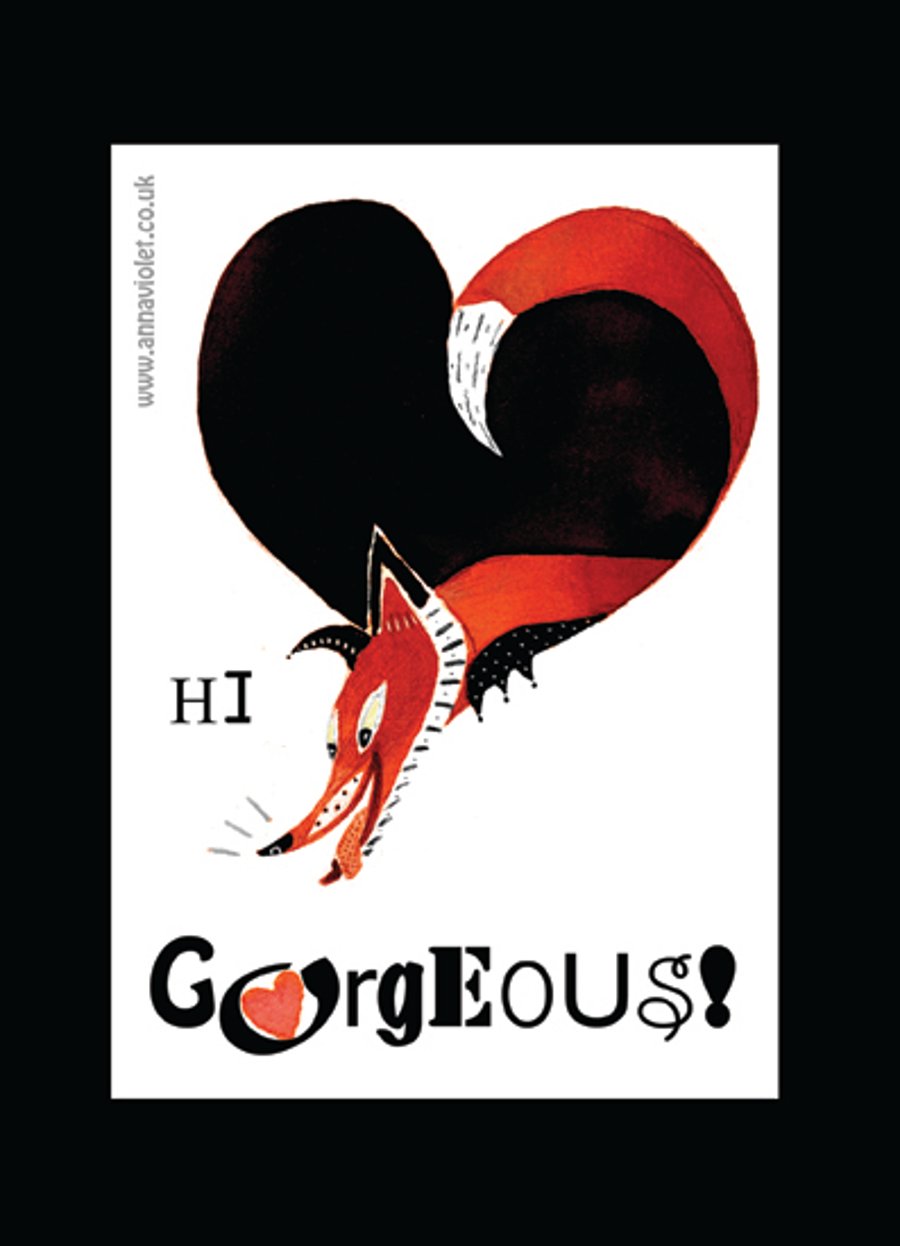 Hi Gorgeous fox  card
