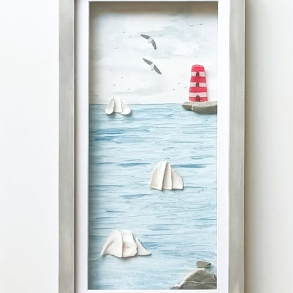 Cornish Coastal Scene, Tall Ships, Perfectly Imperfect