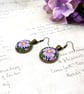 Summer Seconds -Lilac daisy dangle earrings floral jewellery gifts flower lovers - Image 1