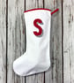 Rainbow Christmas Stocking- personalised Holiday decoration, Custom initial xmas - Image 10