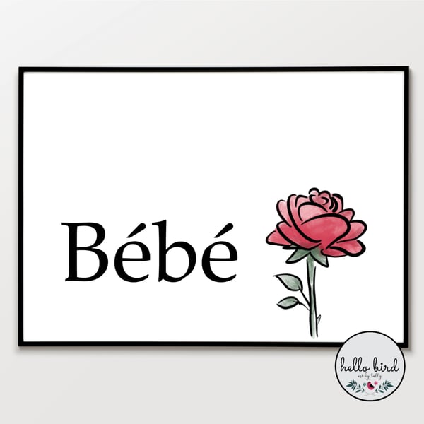"Bebe" Wall Art Print (Unframed) - Moira Rose Inspired