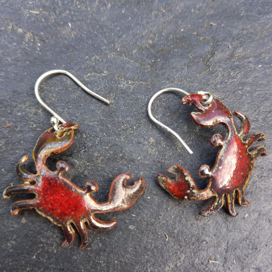 Red Crab earrings