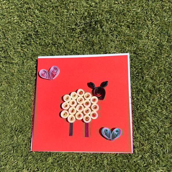 Handmade Quilled Card