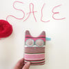 SALE: Large knitted Lavender Owl 