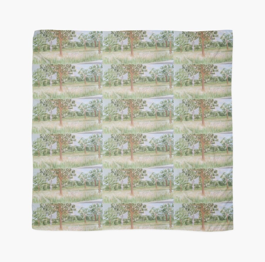 Beautiful Scarf Featuring A Design ‘In Pursuit Of The Pastoral’
