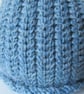 Tea cosie tea cosy - denim blue with anemone flower - Image 5