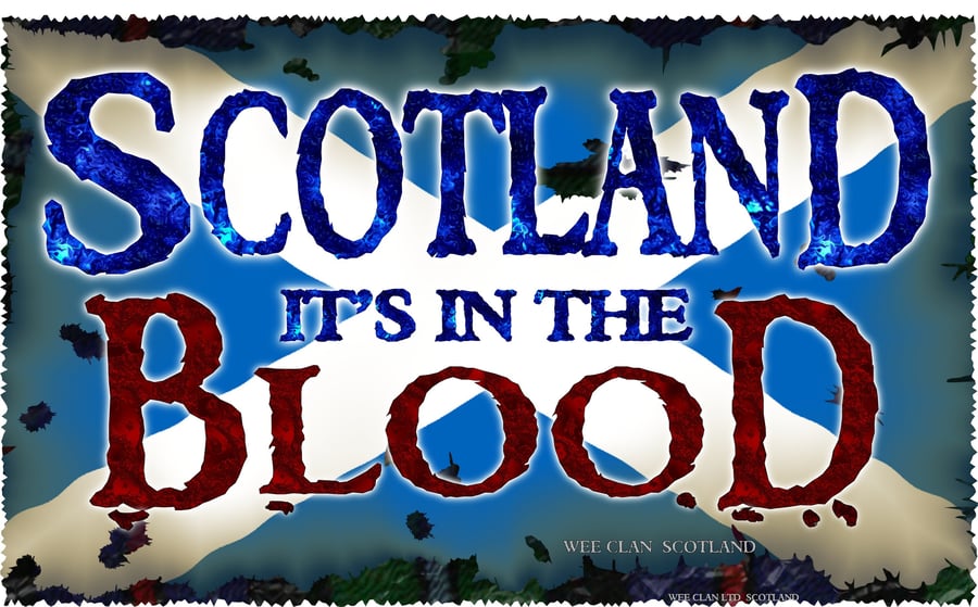 Scotland in the blood Repositionable Sticker