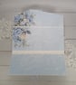 Handmade Wedding Money Wallet Card (127) Elegant Blue Wedding Gift Envelope. - Image 3