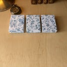 A three-box set of ultra-thin gift boxes for earrings - Toile de Jouy Deuxieme