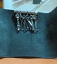Dark brown leather key fold 