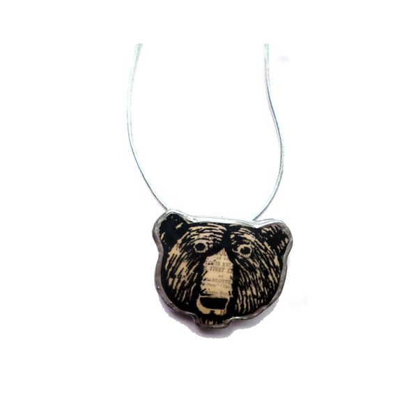 Whimsical Bear Resin Necklace by EllyMental