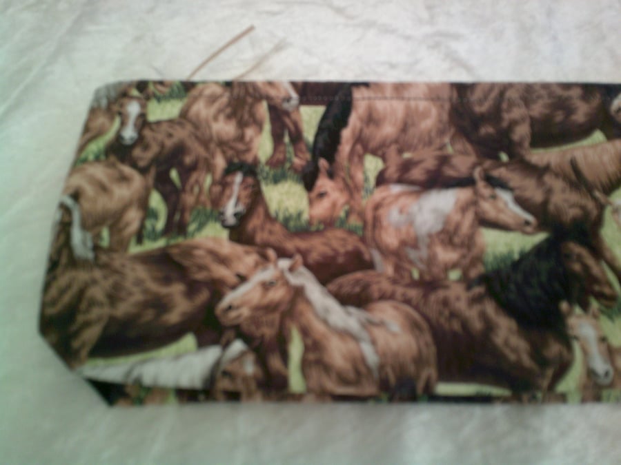 Pencil Case with an all over design of horses