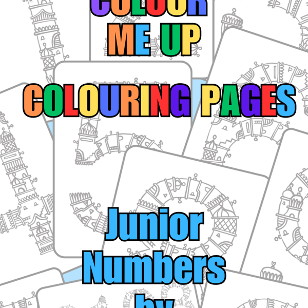 Colour Me Up Colouring Pages - Junior Numbers Digital Edition 