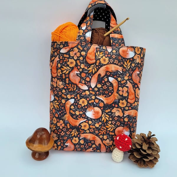 Mini Tote Bag – Craft Project Bag – Gift Bag - cute and whimsical
