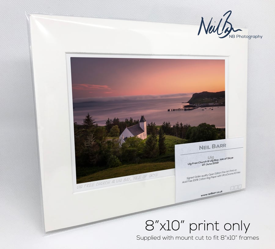 Uig Isle of Skye Scotland - A5 (10" x 8") Unframed Print