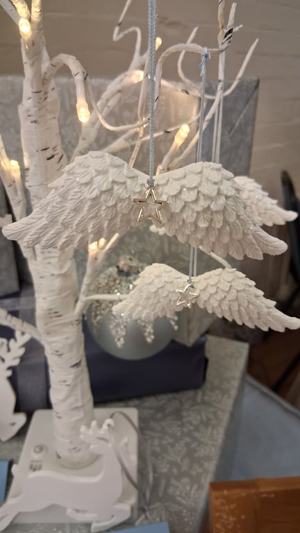 Angel Wings with charm