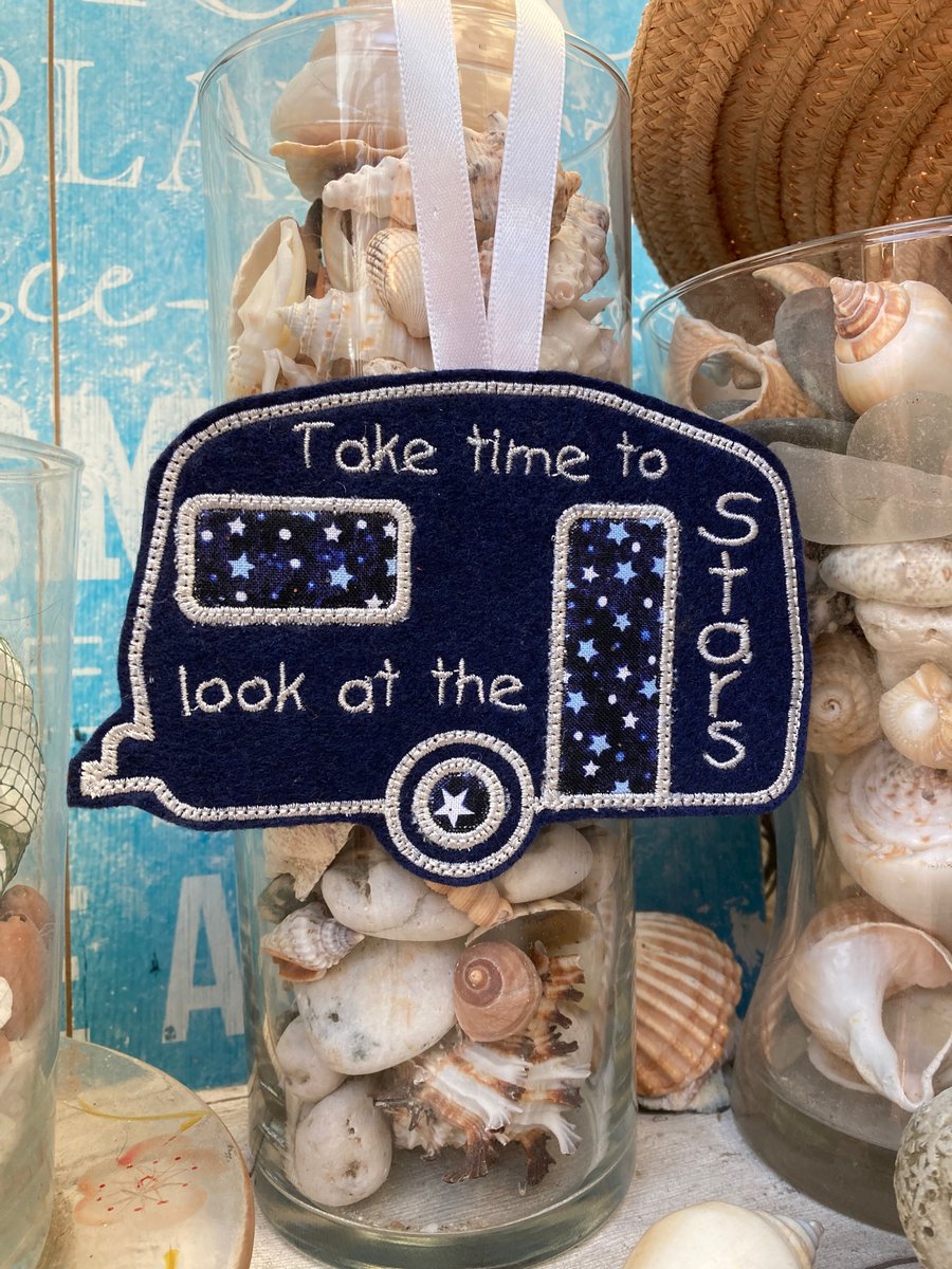 Caravan gift idea sign, felt caravan sign, gift idea for caravanner, camper gift