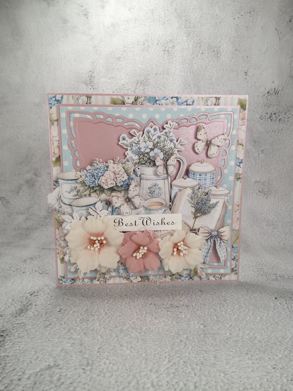 Best Wishes Handmade Card (D)