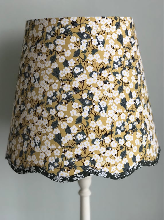 NEW Liberty  Mitsi  Blossom - Handmade Scalloped Table Lampshade