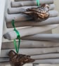 Gorgeous  Pair Bronze Birds - Hanging Decorations - Image 3