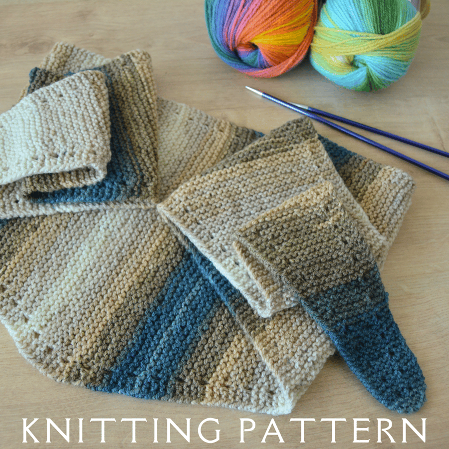 The Weekend Scarf Knitting Pattern PDF Version By Email
