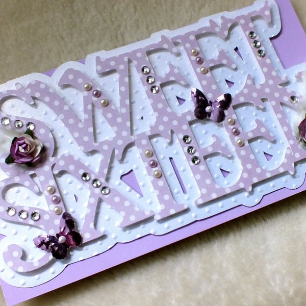 Pretty Sweet Sixteen Handmade Birthday Card