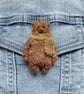 Oliver – The Woodland Wanderer Bear Brooch