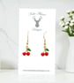 Charm Earrings - Cherries