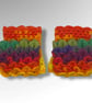 Crocheted Fingerless Dragon Scale Gloves - Image 6