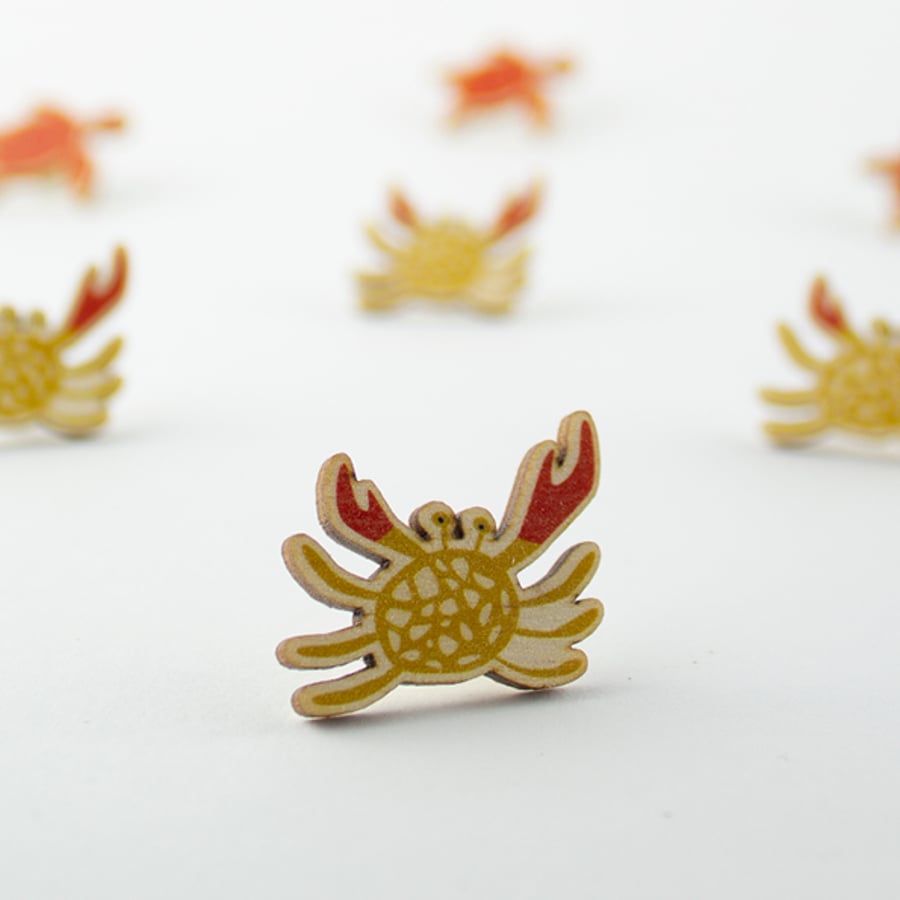 Baby Crab Pin Badge