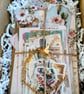 Vintage Floral Stationery Gift Box - Cottagecore Scrapbooking Bundle (A6 Journal