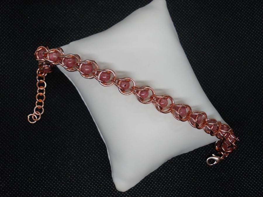 SALE - Captured bead bracelet