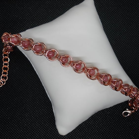 SALE - Captured bead bracelet