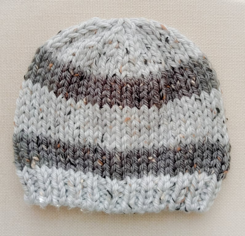 KNITTING PATTERN PDF Stripey Hat