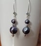 Blue grey pearl drops - Image 1
