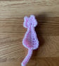 Crochet cat bag charm keychain  - Image 2