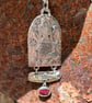 Mermaid of Zennor Pendant with African Rose Cut Ruby