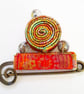SECONDS SUNDAY Spiral Pin Textile Brooch - Image 3
