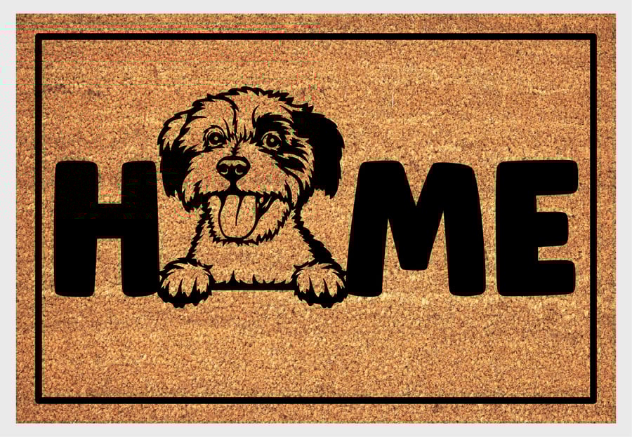 Cavachon Dog Home Door Mat - Cavachon Welcome Mat - 3 Sizes