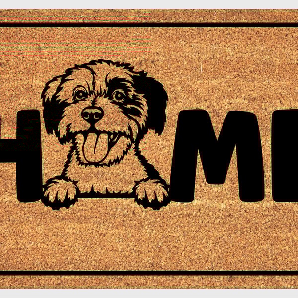 Cavachon Dog Home Door Mat - Cavachon Welcome Mat - 3 Sizes
