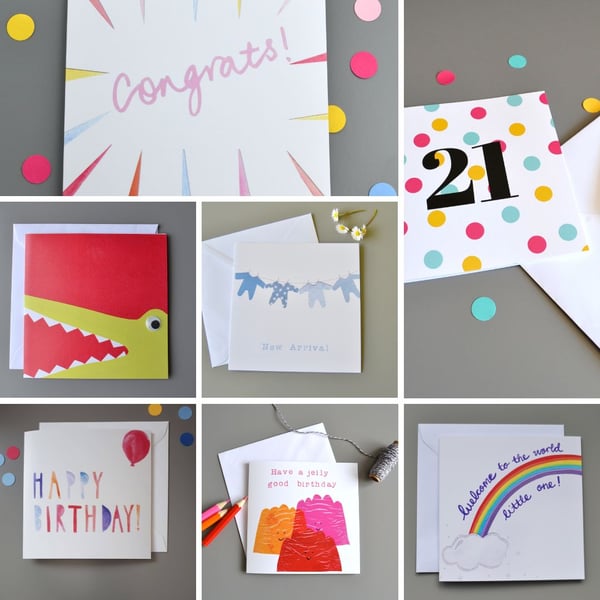 Card Bundle Any 4 cards for 10 pounds