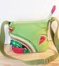 Watermelon on lime green shoulder bag  - Image 10