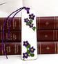 Handcrafted Floral Violet Bookmark - Image 2